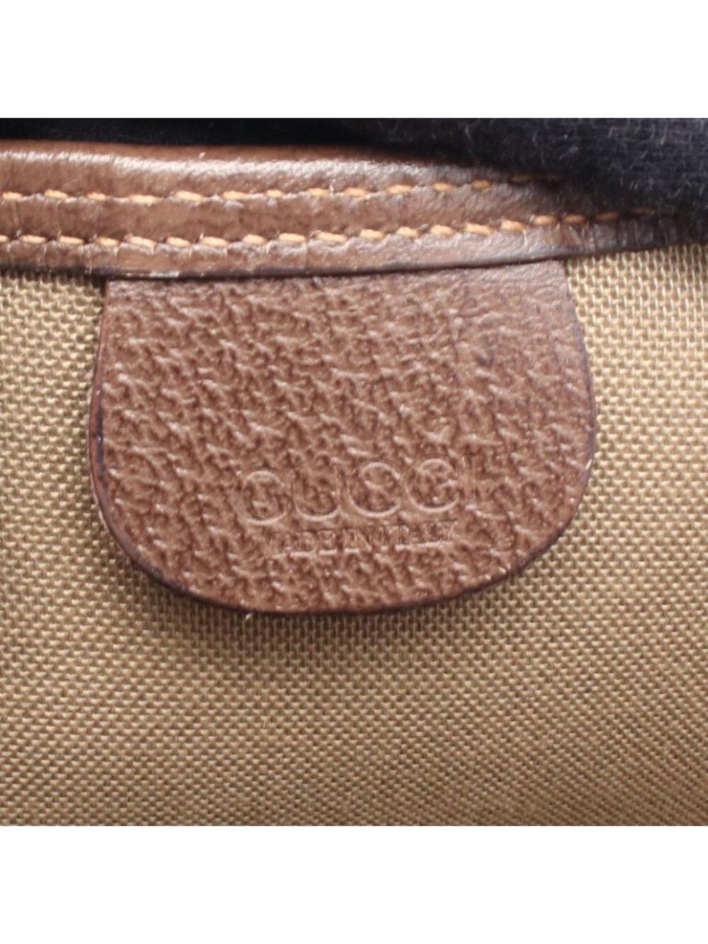 Gucci Tote Vintage GG Plus Sherry Line Beige Canvas Leather - Picture 4 of 10